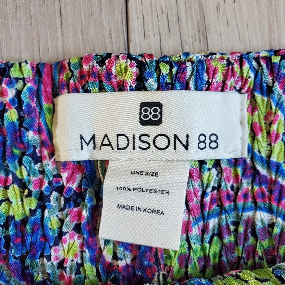 Anthropologie Madison 88 Infinity Scarf Womens Multicolor Paisley Boho Wrap